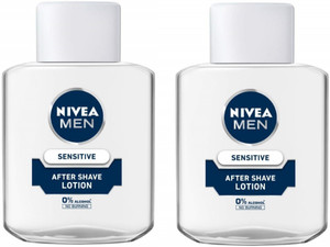 nivea sensitive after shave lotion 100ml each pack of 2 200 ml