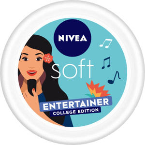 nivea soft moisturizer for face hand  body non sticky cream entertainer college edition