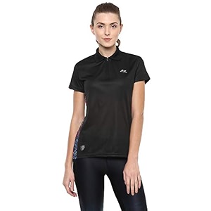 nivia 2374l1 city polo polyester training t-shirt large black