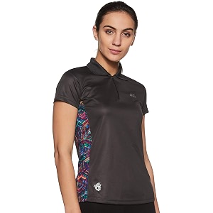 nivia city polo women39s t-shirt sb-3 dark grey s