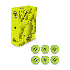 nivia cricket tennis ball heavy weight pack of 6 balls cricket tennis ball