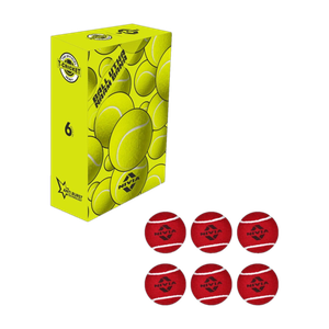 nivia cricket tennis ball heavy weight pack of 6 balls cricket tennis ball