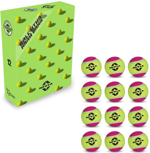 nivia cricket tennis ball light weight pack of 12 balls cricket tennis ball