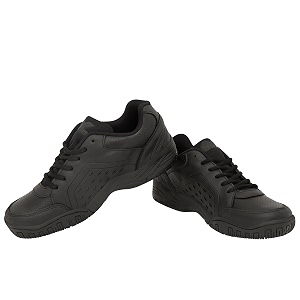 nivia school shoe for kidsdurableanti-skidmesh with superlight lightweight formal shoe- size-10 black