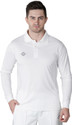 NIVIA Solid Men Polo Neck White T-Shirt
