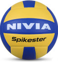 NIVIA Spikester (Encounter) 18 Panels Volleyball - Size: 4 (Standard, Pack of 1, Yellow, Blue)