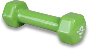 NIVIA Vinyl Dumbell - 1 kg Fixed