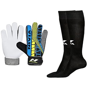 nivia web 898 latex goalkeeper gloves multicolour 728lbw encounter blend stockings large black combo