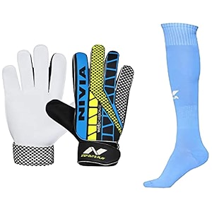 nivia web 898 latex goalkeeper gloves multicolour 728mrw encounter blend stockings medium royal blue combo
