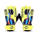 Nivia Carbonite Web Goalkeeper Gloves for Men&amp; Women, All?Weather Durable Grippy Latex Palm with PVC Backhand &amp; Secure PVC Strap, Multicolor(Medium)