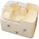 Niyam Makeup Organiser Storage Box for Countertop Cosmetics, Skincare and Beauty Case with Clear Led Display for Easy Visibility and Drawers for Vanity, Dresser Retro Lipstick Holder (Wh Cosmetic)