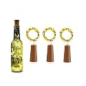 20 LED Wine Bottle Cork Copper Wire String Lights, 2M Battery Operated for Diwali, Christmas, Decoration, Party, Garden Outdoor Décor(Warm White, Pack of 3)
