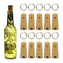20 LED Wine Bottle Cork Copper Wire String Lights, 2M Battery Operated for Diwali, Christmas, Decoration, Party, Garden Outdoor Décor(Warm White, Pack of 10)