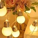 Milky Bulb Starry Light 14 LED 3 Meter Fairy String Lights for Home Decoration Waterproof Bubble String Light Flexible Fairy Light for Bedroom, Room, Balcony Decoration (Pack of 1, Warm White)