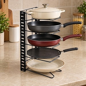 niyara iron metal heavy duty stand 2-tier multistoragemultipurpose standing rack bathroom countertop storage shelf cosmetic organizer holder kitchen spice rack new tawa stand