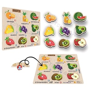 vegetable peg puzzles  9-piece wooden veggie with pegs  educational toy for toddlers  interactive learning board for vegetable recognition amp fine motor skills 2 years