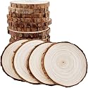 NJ Natural Wood Coaster with Bark 