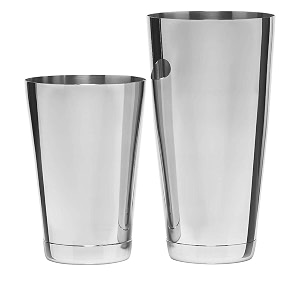 nj stainless steel boston shaker professional bartender cocktail shaker set  540 ml amp 840 ml tins are dual weighted bases perfect for beginner in bartending  2 pcs set