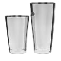 NJ Stainless Steel Boston Shaker, Professional Bartender Cocktail Shaker Set : 540 ml & 840 ml Tins are Dual Weighted Bases, Perfect for Beginner in Bartending : 2 Pcs Set