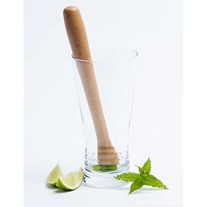 nj wooden mojito muddler durable cocktail muddler 10 inchesmasher design muddled fruit mint lime lemon herb 1 pc