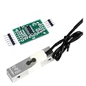 NJ6 1-50KG Micro Load Cell and HX711 AD Module Weighing Pressure Sensor for DIY Electronic Portable Kitchen Scale for DIY Electronic(10kg and HX711)