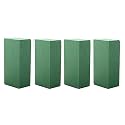 NKB Traders Floral Products Wet and Dry Floral Foam Blocks Flower Arrangement Kit for Fresh or Silk Artificial Flowers Premium Green (9"L x 3.1"W x 4.3"H) (Pack of 4)