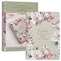 NLT Holy Bible Everyday Devotional Bible for Women New Living Translation, Vegan Leather, Pink Floral Printed, Flexible Daily Bible Reading Plan Options (NLT Womens Devo Editions)