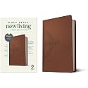 NLT Large Print Premium Value Thinline Bible, Filament Enabled Edition (Leatherlike, Brown Celtic Cross)