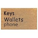 nlymat Key Wallets Phone Printed Anti-Slip Doormat