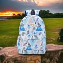 NME Collection Stylish and Trendy College backpacks for girls, Water Resistant and Lightweight 15 L Backpack