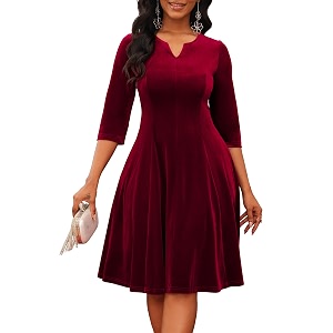 Nmoder Church Dresses for Women A-Line Midi