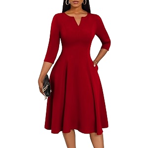 Nmoder Church Dresses for Women A-Line Midi