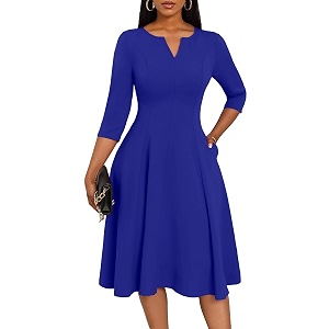 Nmoder Church Dresses for Women A-Line Midi