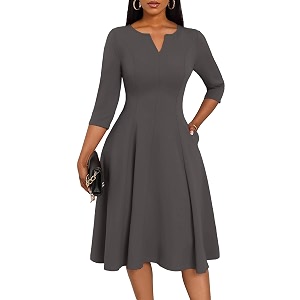 Nmoder Church Dresses for Women A-Line Midi