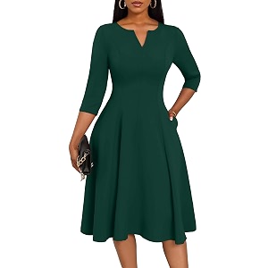 Nmoder Church Dresses for Women A-Line Midi