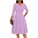 Nmoder Church Dresses for Women A-Line Midi