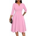 Nmoder Church Dresses for Women A-Line Midi
