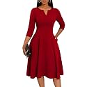 Nmoder Church Dresses for Women A-Line Midi