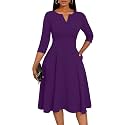 Nmoder Church Dresses for Women A-Line Midi