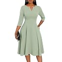 Nmoder Church Dresses for Women A-Line Midi