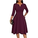 Nmoder Church Dresses for Women A-Line Midi