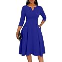 Nmoder Church Dresses for Women A-Line Midi