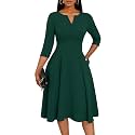 Nmoder Church Dresses for Women A-Line Midi