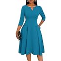 Nmoder Church Dresses for Women A-Line Midi