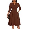 Nmoder Church Dresses for Women A-Line Midi