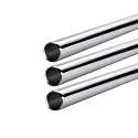 NOAHARK 304 Stainless Steel Curtain Rod Pipes | Reliable Curtain Rods for Home and Office | Anti-Rust Stainless Steel Curtain Rod & Pipes for Doors & Windows. (3 feet 1 Rod)