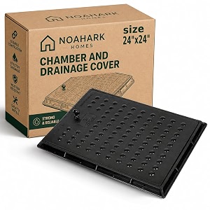 noahark homes heavy duty manhole cover for all purposes  chamber cover  sump cover  water tank cover  1 tons capacity  with locking system 2434 x 2434