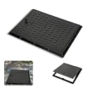 NOAHARK Homes Heavy Duty Manhole Cover for All Purposes | Chamber Cover | Sump Cover | Water Tank Cover | 1 Tons Capacity | with Locking System (15" x 15")