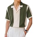 Nobel Monk Men39s Checkered Casual Shirt Half