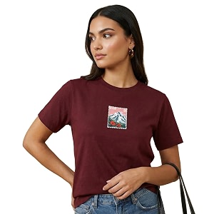 Nobero 100 Cotton T-Shirts for Women Stylish